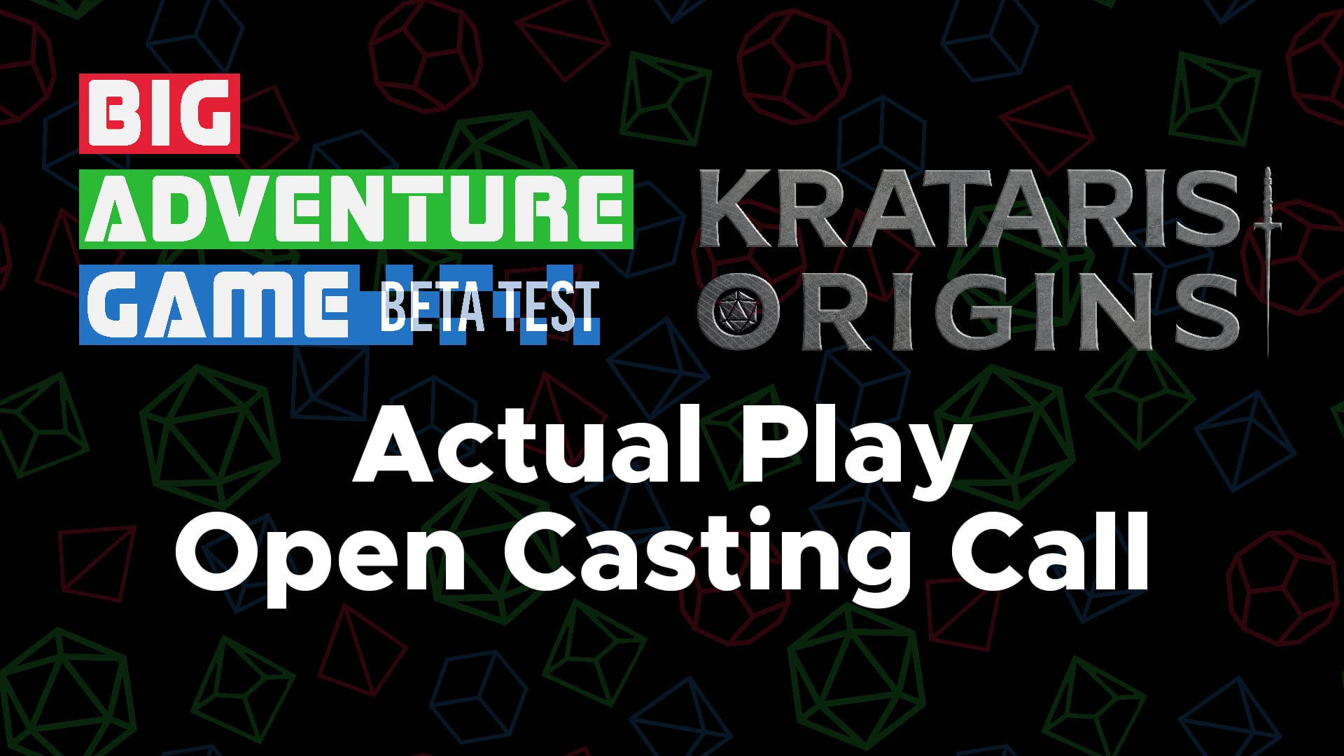 It's an AP, It's a Livestream, It's a Beta Test, It's an Open Casting Call!