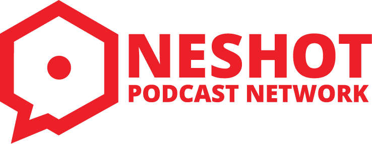 The One Shot Network logo, which features a red speech bubble in a hexagonal shape, taking the place of the O in One.