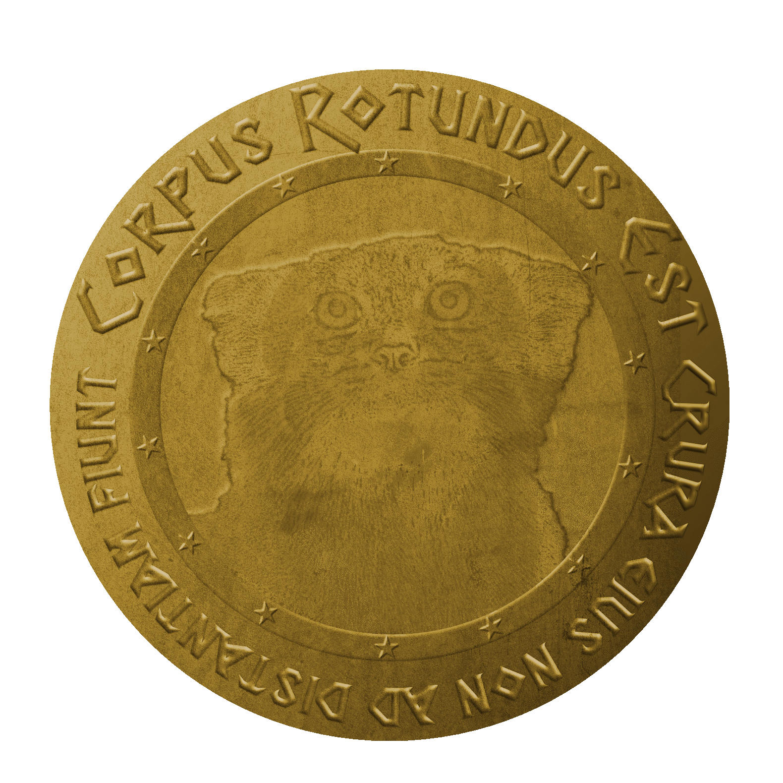 The body is round (coin)