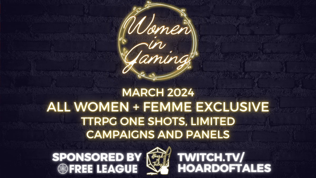 Women in Gaming Month - Event by Hoard of Tales