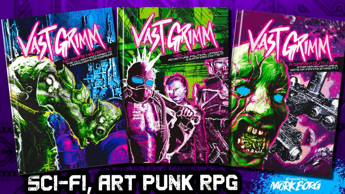 Vast Grimm unleashes 3 new RPG expansions and mission patches May 14 on Backerkit