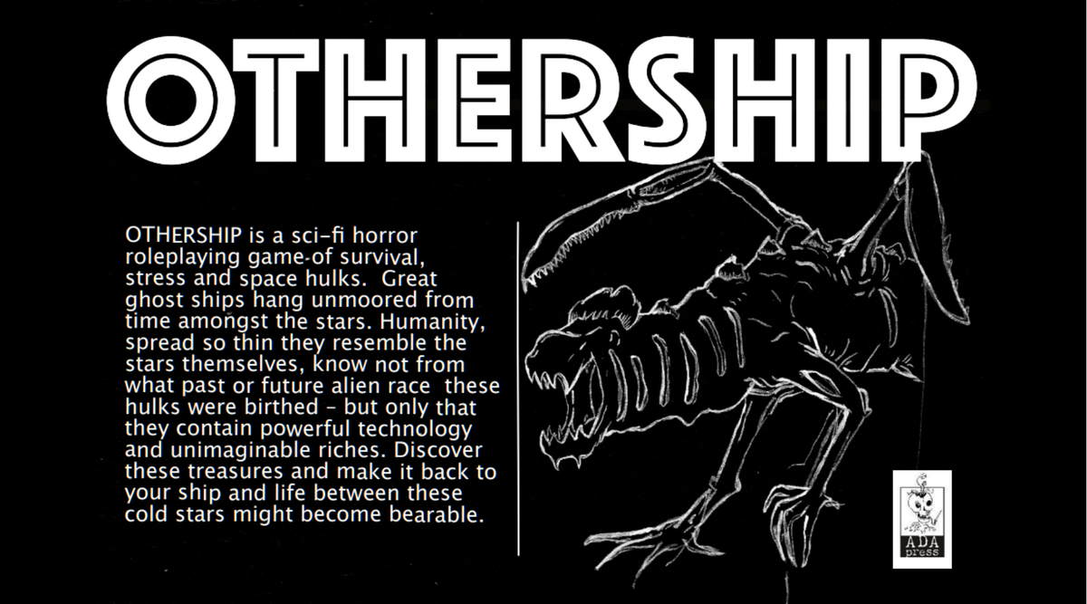 OTHERSHIP asks (and answers) the question "What if Mothership was only two pages long?" in terrifyingly brief space horror demake experiment