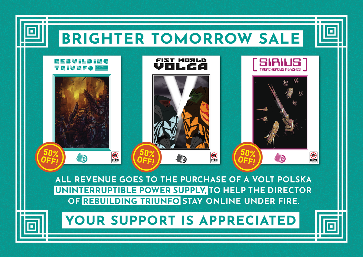 "BRIGHTER TOMORROW SALE" To Help Director of "Rebuilding Triunfo" Stay Online Amidst Wartime Power Outages