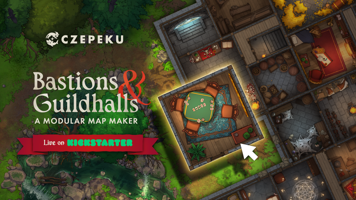 Bastions & Guildhalls: A Modular Map Maker — Live on Kickstarter!