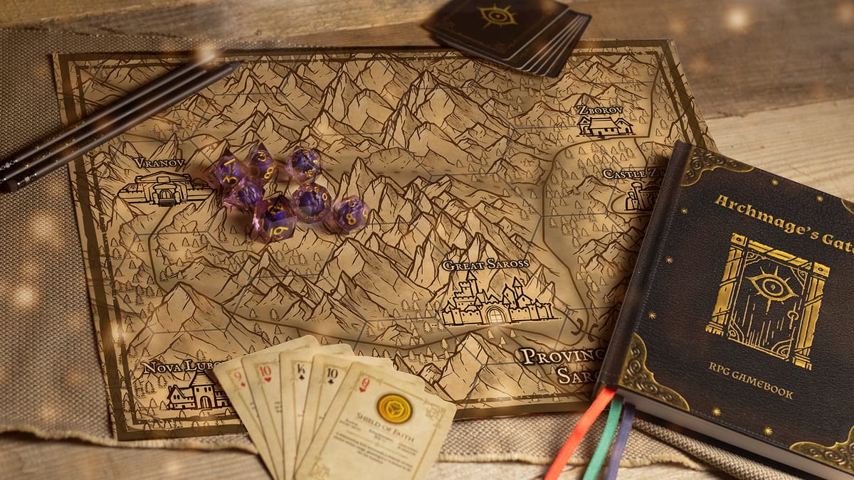 Archmage's Gate is a Solo RPG Adventure Gamebook