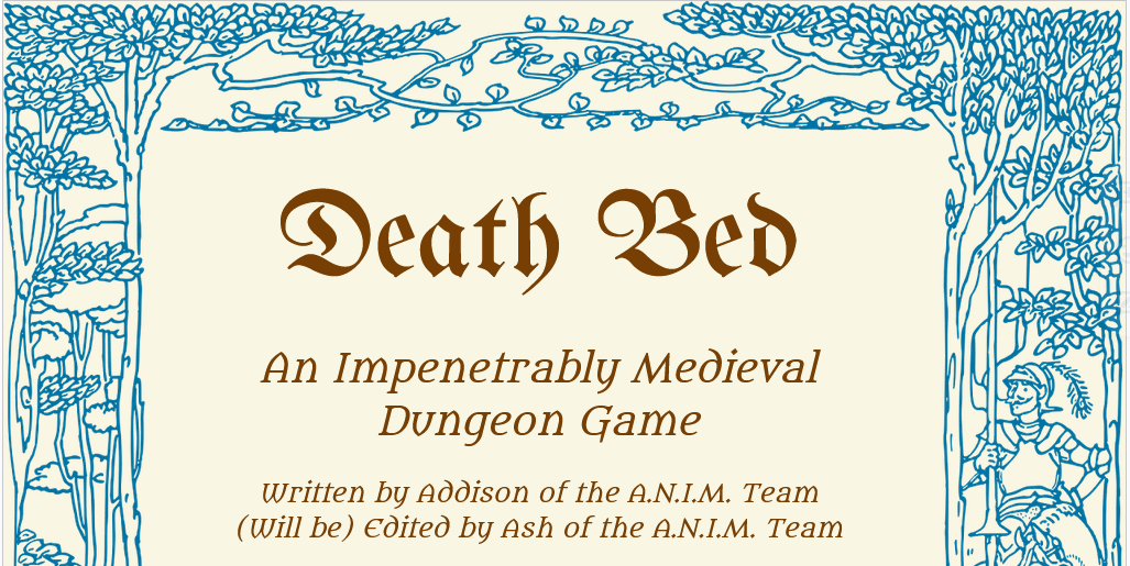 Death Bed: An Impenetrably Medieval Dungeon Game has Released in Public Alpha
