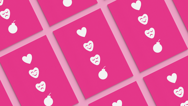 Mockup of several Rom Com Drama Bomb Zines
