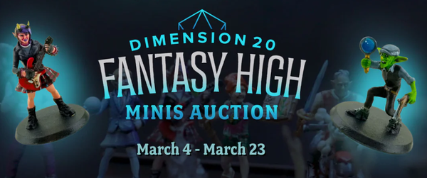 Dropout announces Fantasy High miniature auction for Gaza