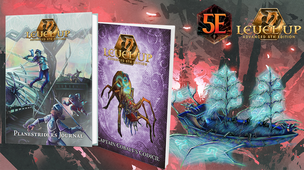 Two books, one titled Planestrider's Journal and the other Captain Cobalt's Codicil. 