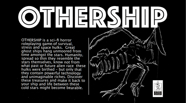 The cover to Othership by Ada Press Games, a two page demake of Mothership.