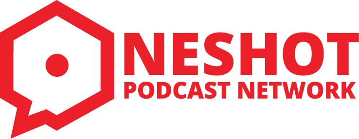 The One Shot Network logo, which features a red speech bubble in a hexagonal shape, taking the place of the O in One.