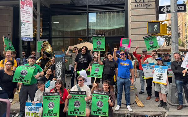 Kickstarter United strikes in New York City for fairer contract
